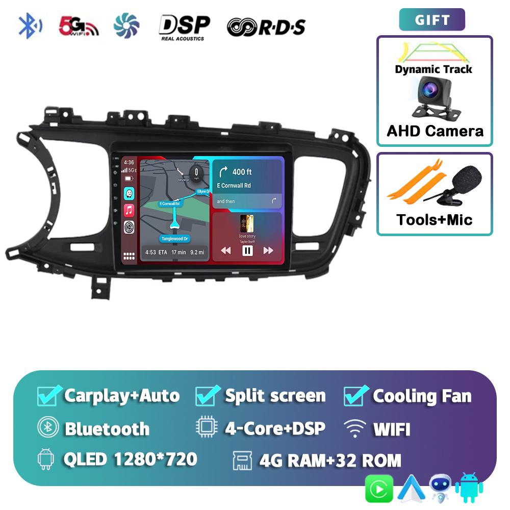 Android 14 Carplay Auto Car Radio For Kia K5 Optima 2011 2012 2013 2014 2015 4G Multimedia Video Player Navigation GPS Head Unit