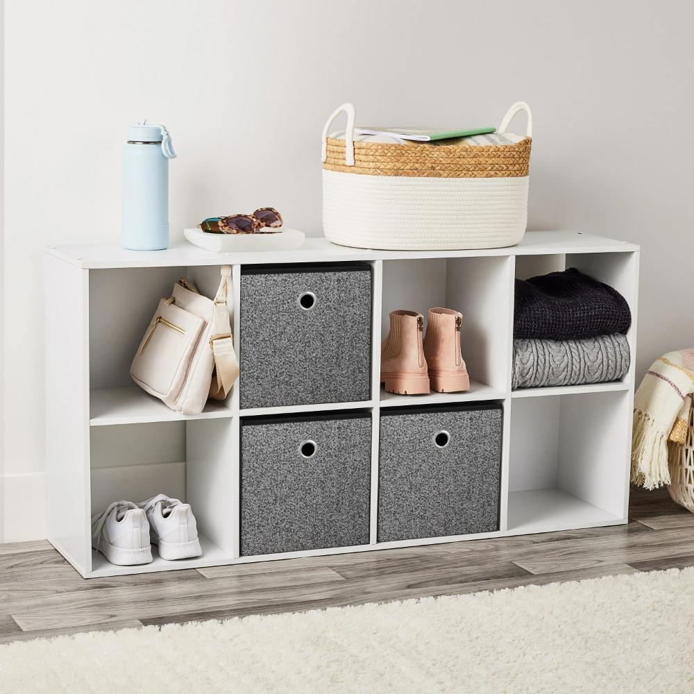 11" 8-Cube Storage Organizer, Features Eight 11" X 11" X 11" Open Storage compartments,White