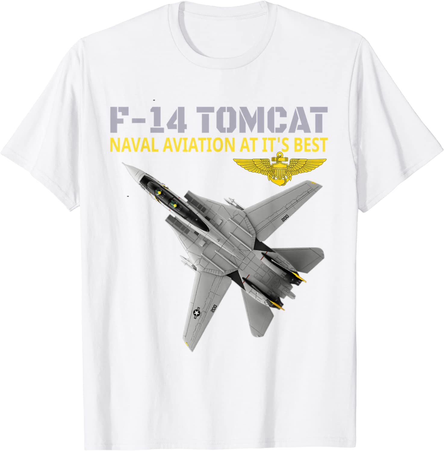 F-14 Tomcat в действии. Военно-морская авиация во всей красе. Мужская футболка с коротким рукавом, повседневная, хлопковая, с круглым вырезом, летняя рубашка S