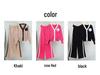 2025 Herbst/Winter Damen Strick-Cardigan & Weitbein-Hosen Set