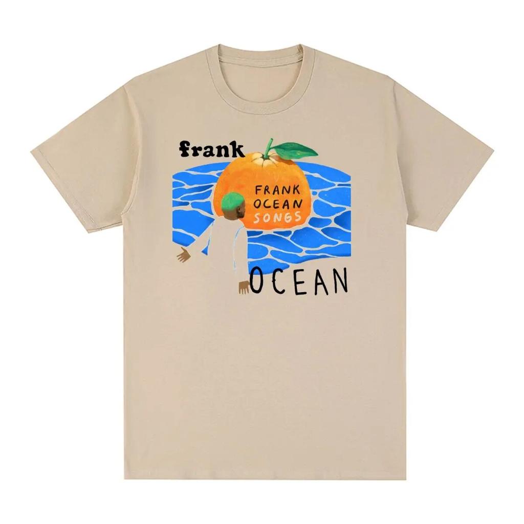 Frank Vintage T-shirt Blond Hip Hop Rapper Harajuku Streetwear Cotton Unisex T Shirt New Tee Tshirt Womens Tops