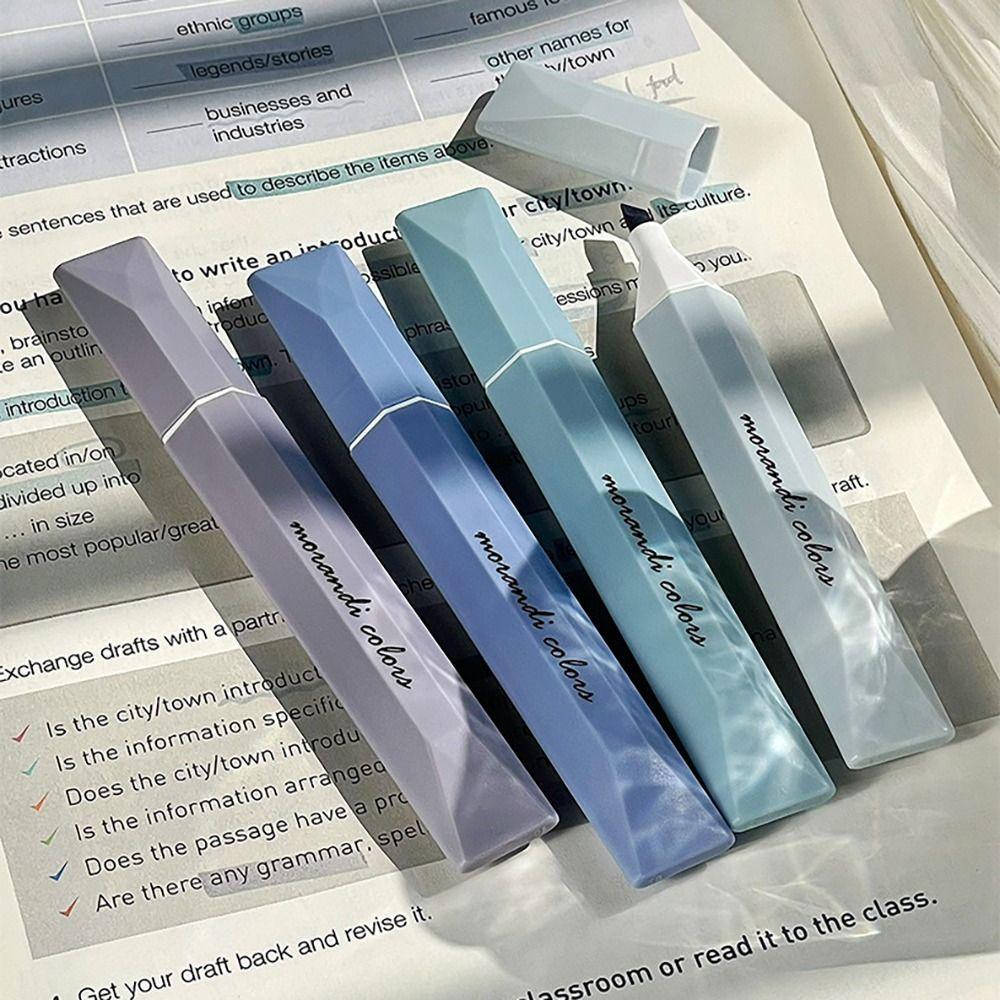 4PCS/Set Eye Protection Fluorescent Pen Graffiti Hand Account Pen Highlighter  Boys/Girls