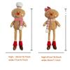 Christmas Gingerbread Man Hanging Ornament with Long Legs