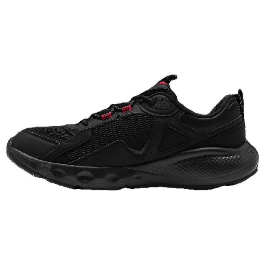 Under Armour Charged Vantage 1 Round Toe Lace-Up Mesh Low-Top Running Shoes Women sneaker Black 3028450-001