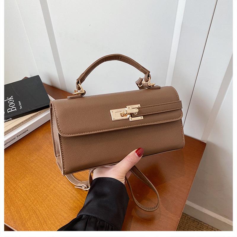 Portable Small Square Bag, Retro Crossbody Bag, High-end Commuting Trend Kelly Bag