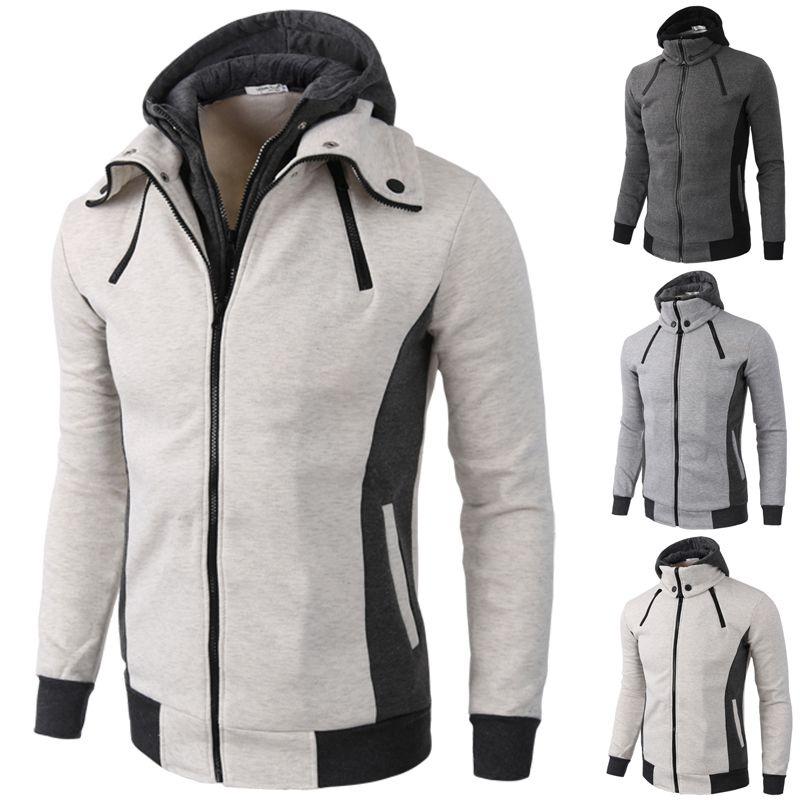 Mens Thick Warm Zip Up Hoodie With Soft Fabric And Comfortable Fit For Everyday Wear