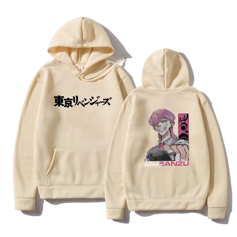 Sanzu Haruchiyo Japanese Anime Tokyo Revengers Harajuku Hoodie Unisex Sweatshirts Autumn And Winter Oversized Hoodies Clothes
