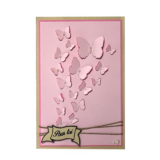 Troquelador de Corte y Repujado Mariposa de Acero al Carbono de Moda para Scrapbooking Álbum DIY
