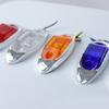 12V-24V 6-LED Truck Trailer Side Marker Light Clearance Turn Signal Warning Light Chrome Plated Waterproof Housing for Vehicles