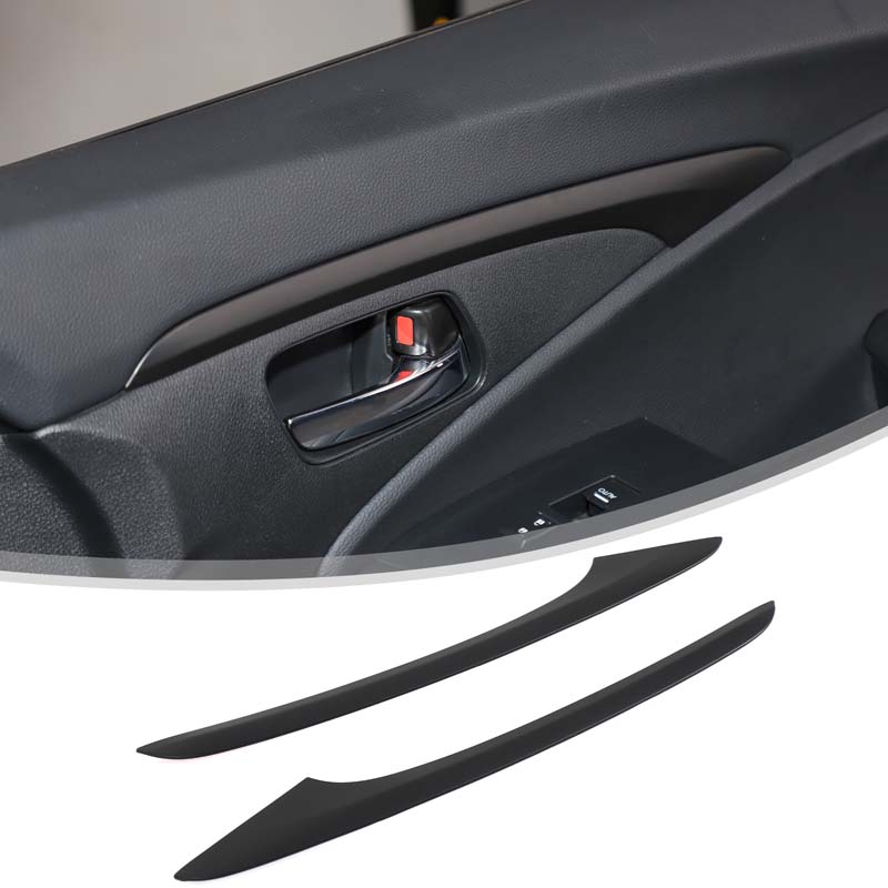 ABS Carbon fibre/Black For Honda Pilot 2015-2025 Car Inner Door Panel Decoration Strip Cover Trim Sticker Car Accessories