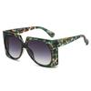 New fashionable square simple contrasting color large frame sunglasses ins trendy personality versatile street shot sunscreen sunglasses