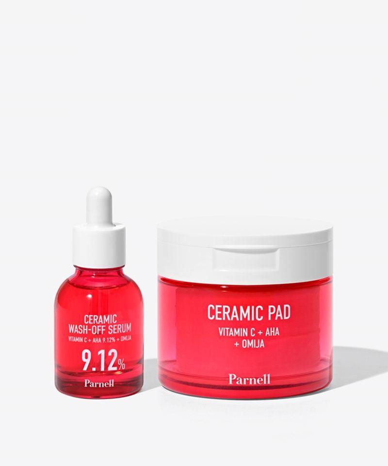 AHA Omija Ceramic Serum + Pad