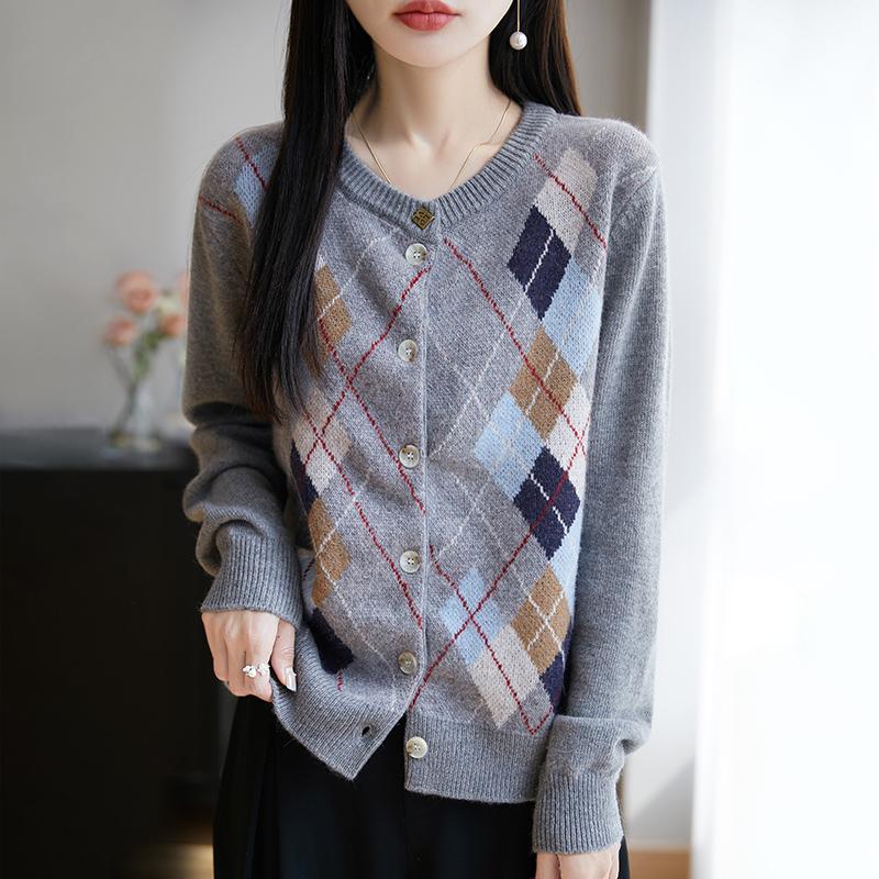 

Женский легкий кардиган из 50% шерсти и 50% шелка Mulberry — универсальный трикотаж на все 4 сезона для комфорта и стиля в любое время года L темно-серого