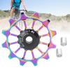 MEIJUN 12T Aluminum Alloy Bike Pulley Wheel Guide Wheel Mountain Bike Ceramic Bearing Rear Pulley