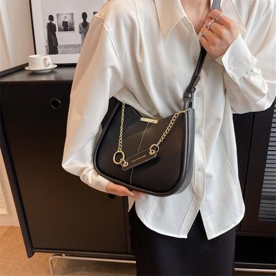 Fashion Texture Women's Shoulder Bag  Autumn New Popular Versatile Crossbody Bags Casual Simple Chain Handbags