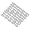 40pcs Wig Clip Set Stainless Steel DIY 9 Teeth Snap Comb Hair Extension Clips Accessories 1.3in Silver