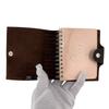 HERMES leather Uris mini Notebook cover Brown leather unisex Used