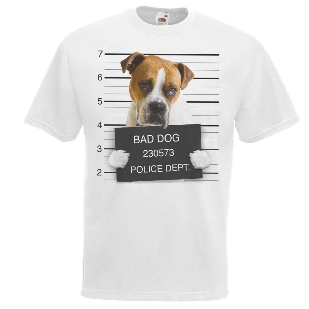 Adults Dog Mugshot American Johnsons Bulldog Criminal Canine Unisex TShirt