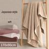 High-Grade Japanese No-Lint Absorbent Bath Towel for Adults - Enlarged Size, Pure Cotton