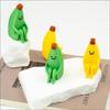 Figurina Banana Ansiosa in Plastica Resistente Stampata in 3D | Adatta per Arredamento Casa e Ufficio, Ideale per Varie Festività