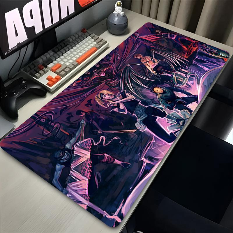 Mouse Pad Gamer Larger XXL Uchiha Itachi Madara N-Naruto Uzumaki Computer Keyboard Desk Mat Pc Gaming Accessories Black Mousepad