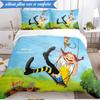 Pi-ppi And Horse Friendship 3pcs K-pop music group Bedding set,Ideal for Bedroom, Dormitory,Including Duvet Cover And 2pcs Pillowcases,Fan gifts