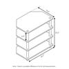 Furinno Econ Compact TV Stand Colombian 4 Tier Assembly Type Walnut/Black