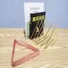 Nordic Style Iron Triangle Bookshelf Stand - Creative Desk Organizer for Books and Magazines