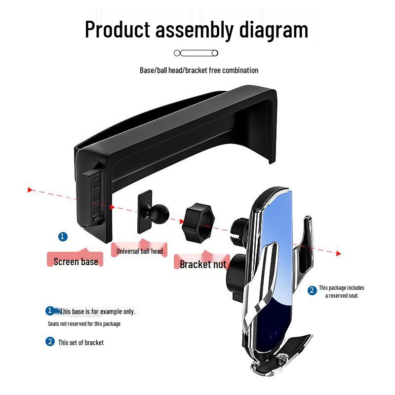 Mengshi M817 Car Screen Phone Holder & Interior Decoration Base
