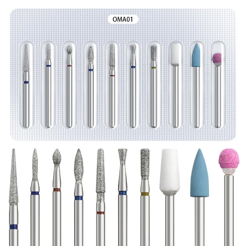 Hard Nail Drill Bits Manicure Tools Professional Grinding Salon Essential Removal Gel Acrylic Nail Drill for Home