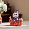 Resin Halloween Sofa Ghost Figure Spooky Ghost Statue Ornament Funny Ghost Art Sculpture  Bedroom