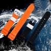 Dla Seiko SNE537 SRPA83J1 pasek do zegarka marka sportowy pasek do zegarka gumowy pasek 22mm Silikonowa Gumowa Bransoleta Czarny Niebieski Pomarańczowy