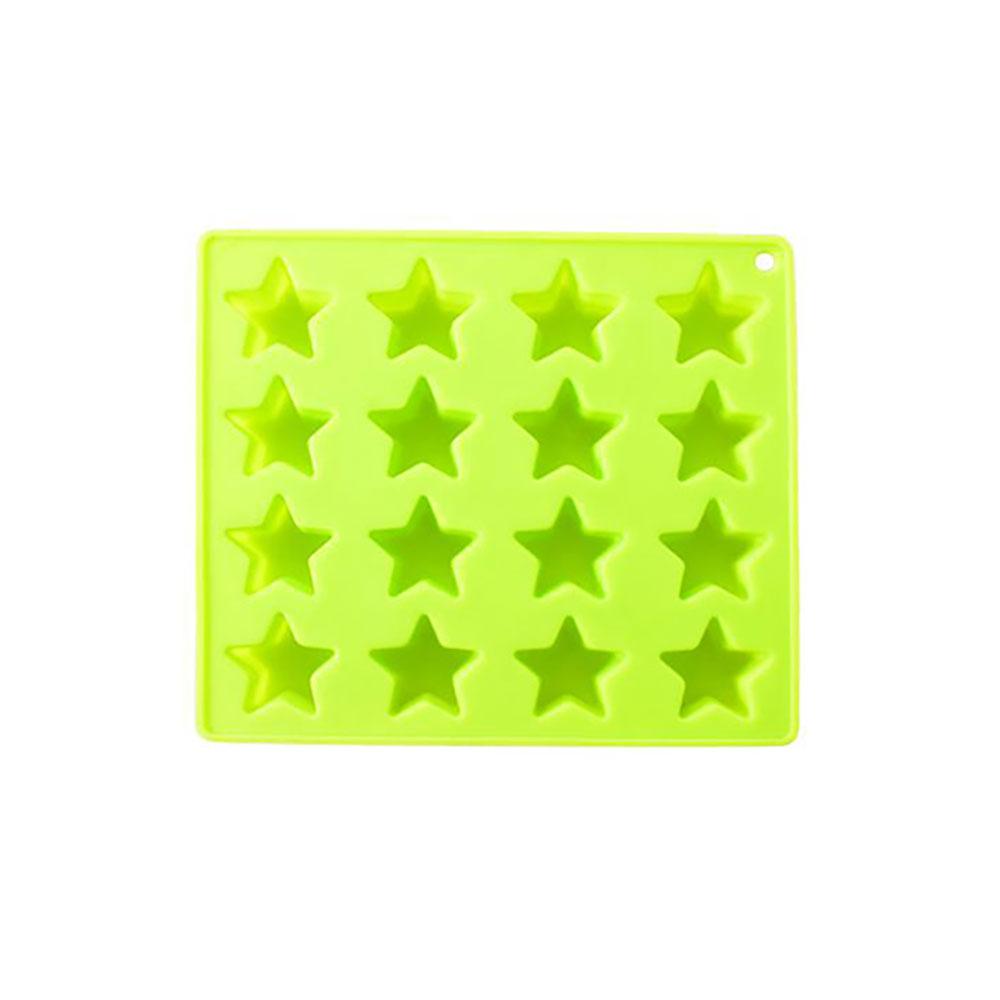 Silicone world 16 grid star ice grid Silicone Mold  Ice Cube Tray DIY Chocolate Fondant Mould Pastry Jelly Cookies Baking Tools