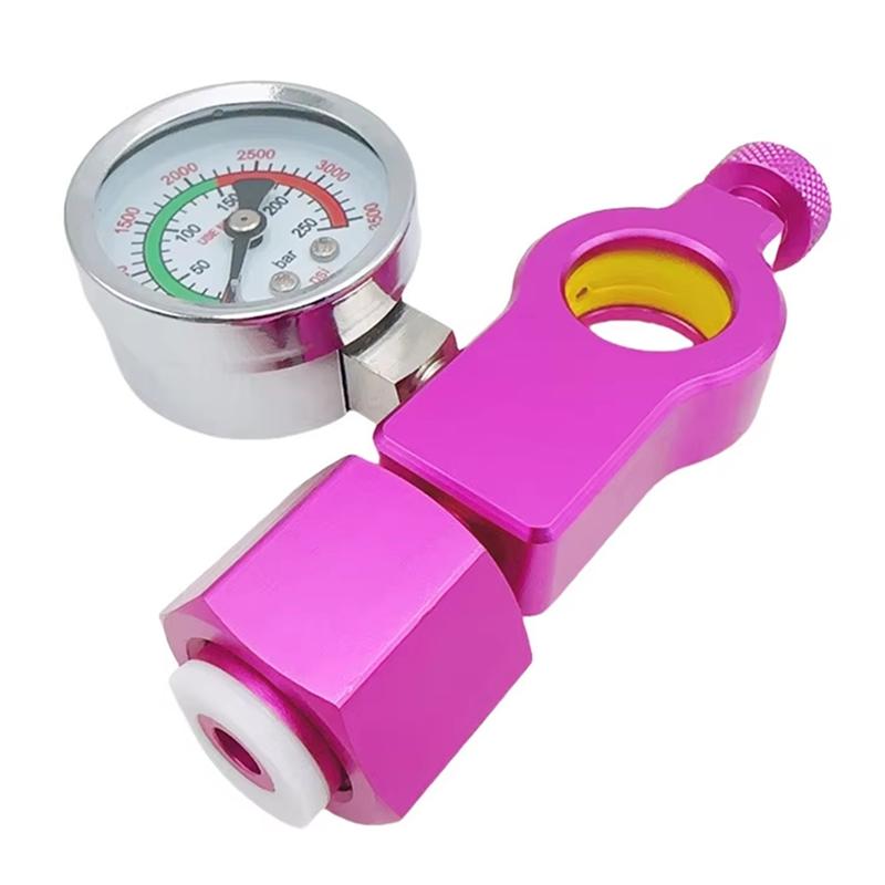 AD23-Co2 Cylinder Refill Fill Station Adaptor For Sodastream (Terra DUO Art) Pink Quick Connect Co2 Cylinder