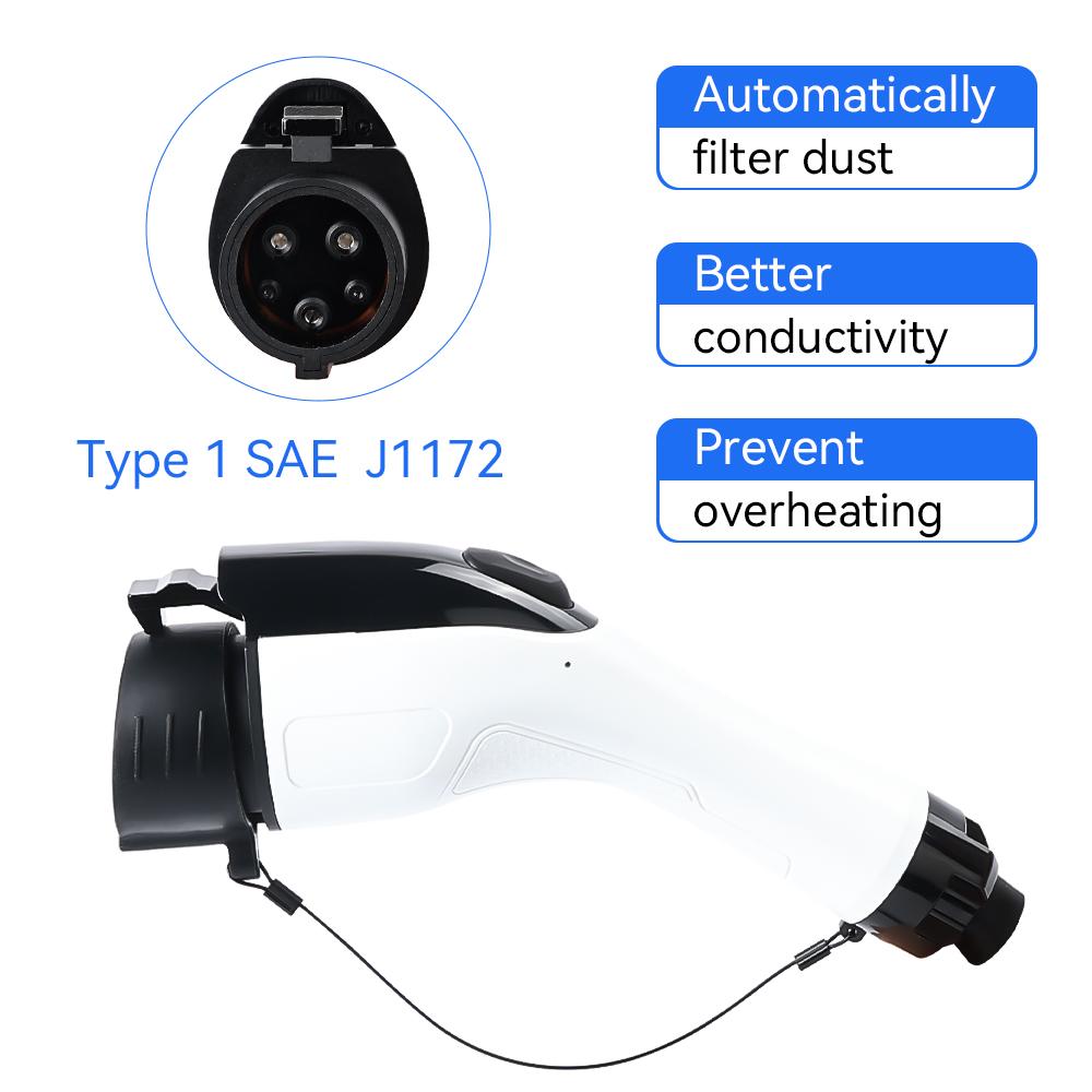 IPENGEN EV Charger Plug SAE J1772 Connector Type 1 16A 3.5KW for Electric Car Vehicle Charging Station EVSE Wallbox