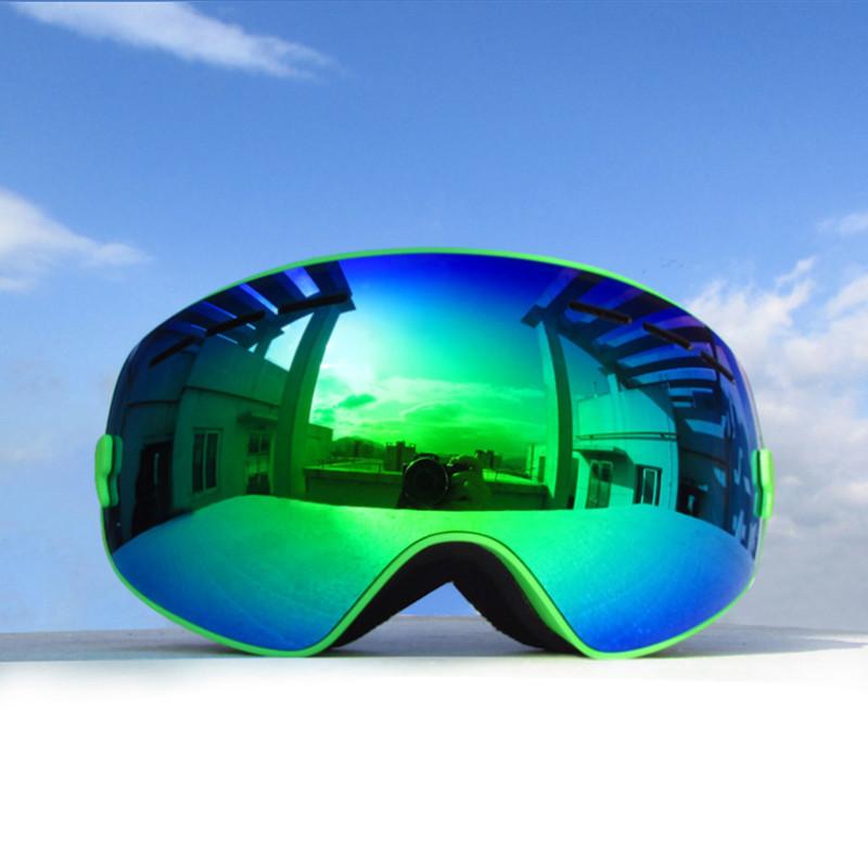 Youth Skiing Goggles - Helmet Compatible Snow Goggles for Age 4-16 Boys & Girls UV Protection