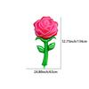1 Artificial Rose Flower, 1 Large Rose Aluminum Foil Balloon, Suitable for Valentine's Day, Birthday Parties, Confession and Proposal, Wedd