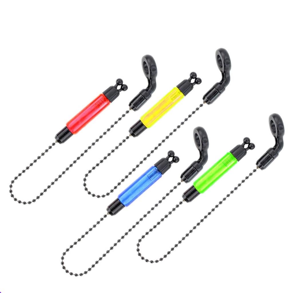 Carp Fishing Hangers Bobbins Swingers Indicators Fishing Alarm Swinger Steel Chain 4 Color Bite Alarm Fishing Tools