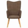 Relax Chair In Brown Fabric