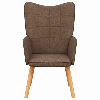Relax Chair In Brown Fabric
