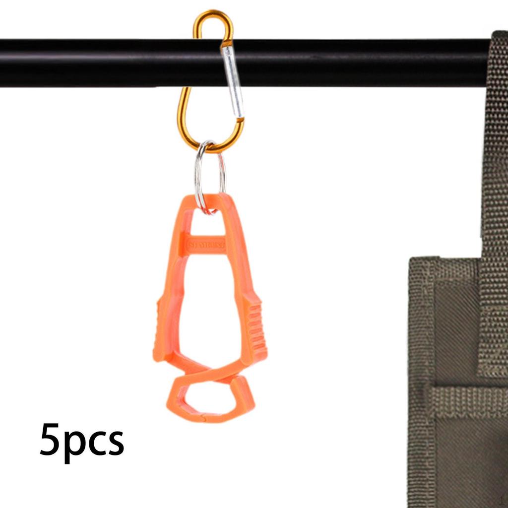5 Pieces Outdoor Glove Clip Multipurpose Hook Clamp Hanger Anti Drop for Construction
