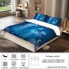 3pcs Cartoon Jellyfish Pattern Printed Bedding Set, 1*duvet Cover+2*pillowcase, Queen, for King, Queen,double Bedroom, Guestroom