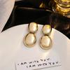 Simple Fashion Teardrop Earrings Irregular Oval Drop Earrings Geometric Earrings  Girl