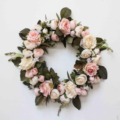 Flower Wreath Handmade Decorative Garland Hanging Door Wall Wedding Indoor Decor
