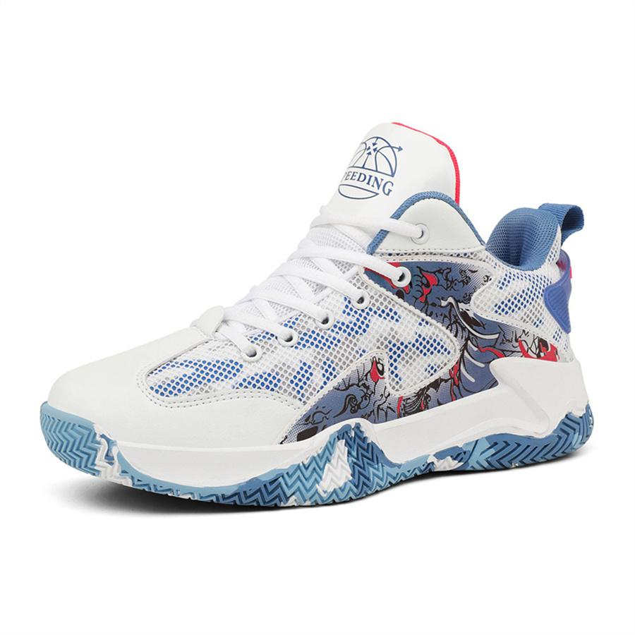 

2025 Мужские баскетбольные кроссовки Удобные баскетбольные ботинки Кроссовки для баскетбола Амортизирующая нескользящая спортивная обувь Кроссовки для фитнеса 44