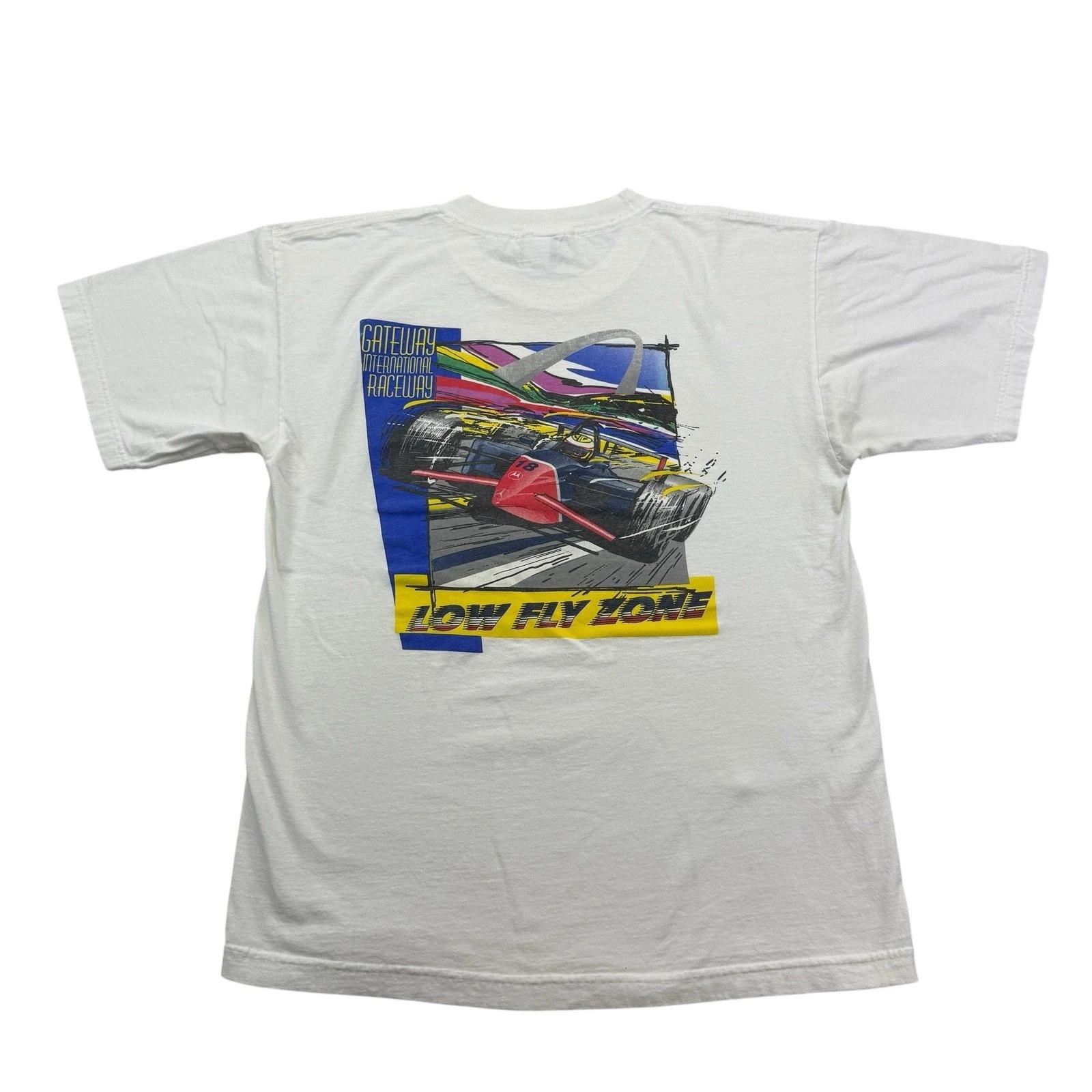 

Vintage 90s IndyCar Racing Shirt Mens Large L Motorola 300 Low Fly Zone L