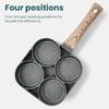 Fried Egg Pan Medical Stone Pan Non-stick Household Four-hole  Mini Breakfast Pan Fried Egg Ware Small Pancake