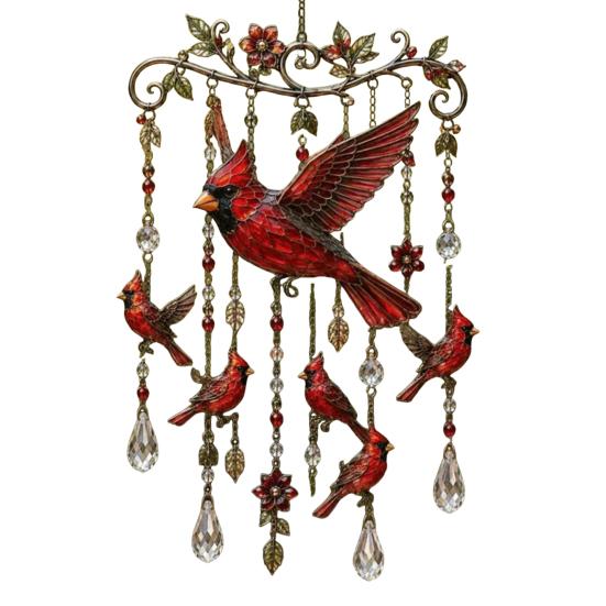 Carillons éoliens Colibri, avec Pendentifs en Cristal Carillons éoliens Métalliques d'Extérieur, Réflexion de la Lumière Arc-en-ciel Carillon éolien Durable pour la Décoration de Jardin et de Cour