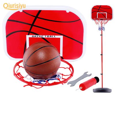 Leic Basketball Stand Basketball Sport Plastic Backboard 4-Section 63-150cm Height Adjustable with Inflator Toys for Children