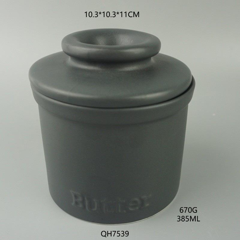 Strictly Selected Black and White Ceramic Butter Tank, Cheese Dish with Lid, Kitchen Cheese Storage Tank, Storage Tank, Butter Box Set